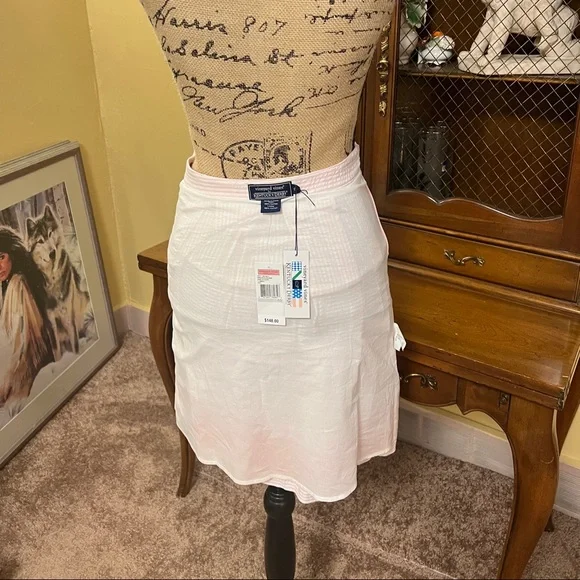 Vineyard Vines NWT Pink Seersucker Kentucky Derby Pleated Skirt. - Picture 10 of 13